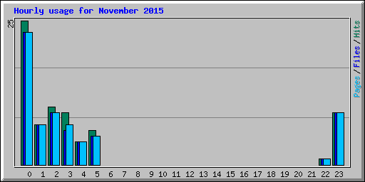 Hourly usage for November 2015